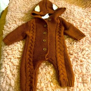 Baby, brown, knit, size 3-6 months